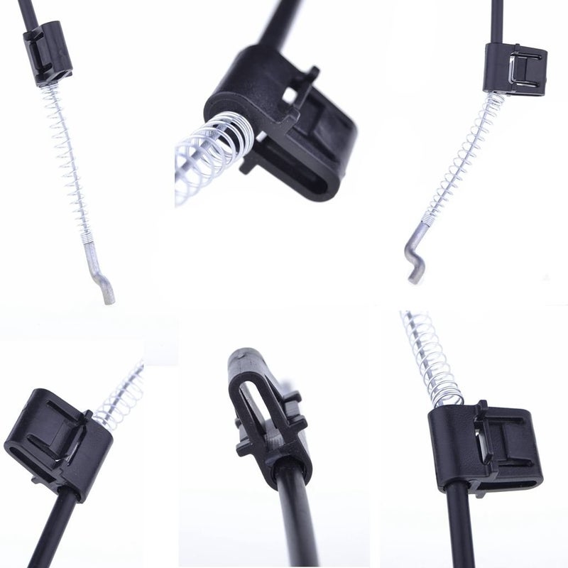 TKMOS 2 Pieces Recliner Release Cable Replacement D-Ring Pull Handle, Exposed Length 4.75" with S Tip - Image 5